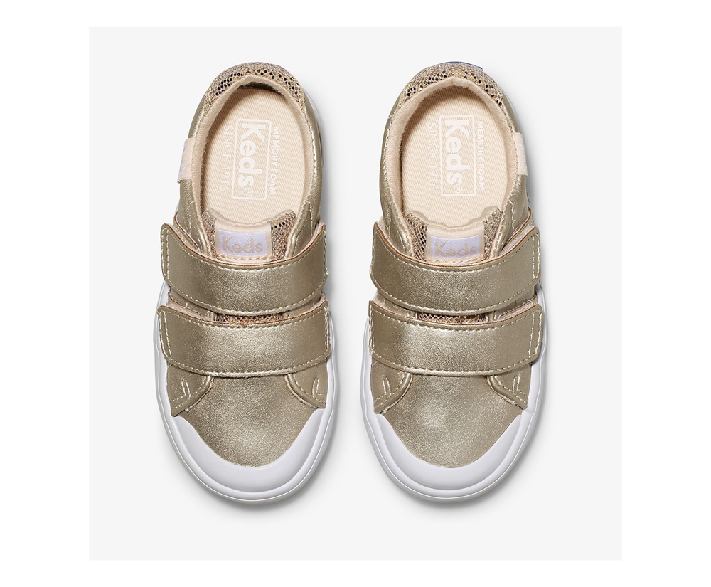 Slip On Παιδικα - Keds Courtney - Ροζ Χρυσο Χρωμα - ZFTOP2459